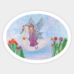 The Fairy Swan Sticker